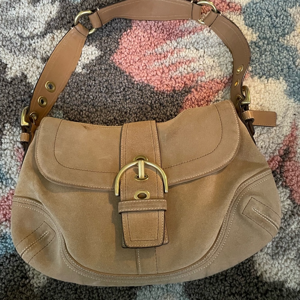 Coach Tan Suede Soho Bag